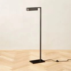 Wilde Blackend Brass Task Floor Lamp -Cb2 Sales 2024 WildeBlkdBrassFloorLampROS23