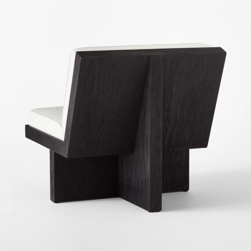 Wright White Linen Lounge Chair 6 Wright White Linen Lounge Chair - Image 6