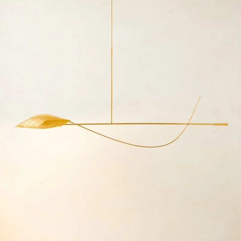 Zel Unlacquered Brass Mobile Chandelier 2 Zel Unlacquered Brass Mobile Chandelier - Image 2
